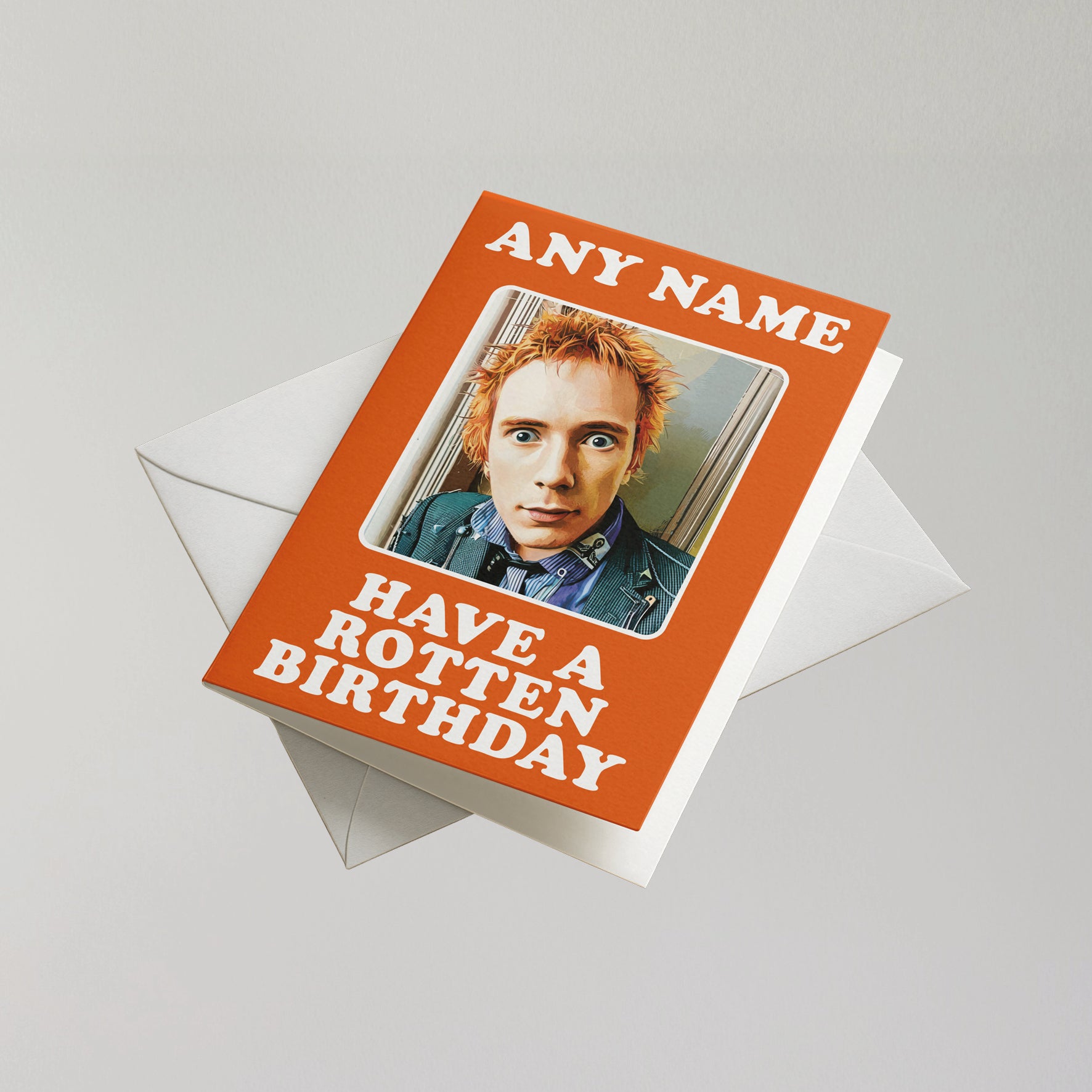Johnny Rotten Personalised Birthday Card