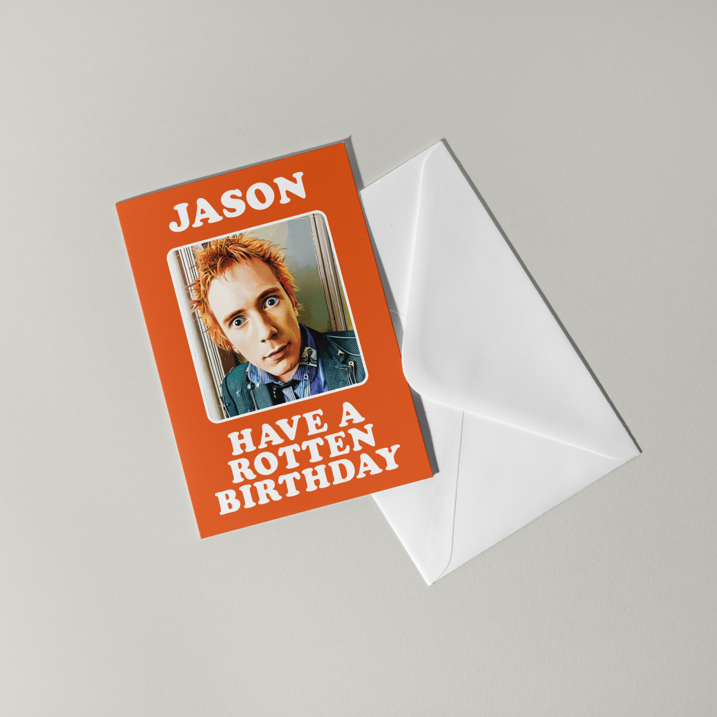Johnny Rotten Personalised Birthday Card