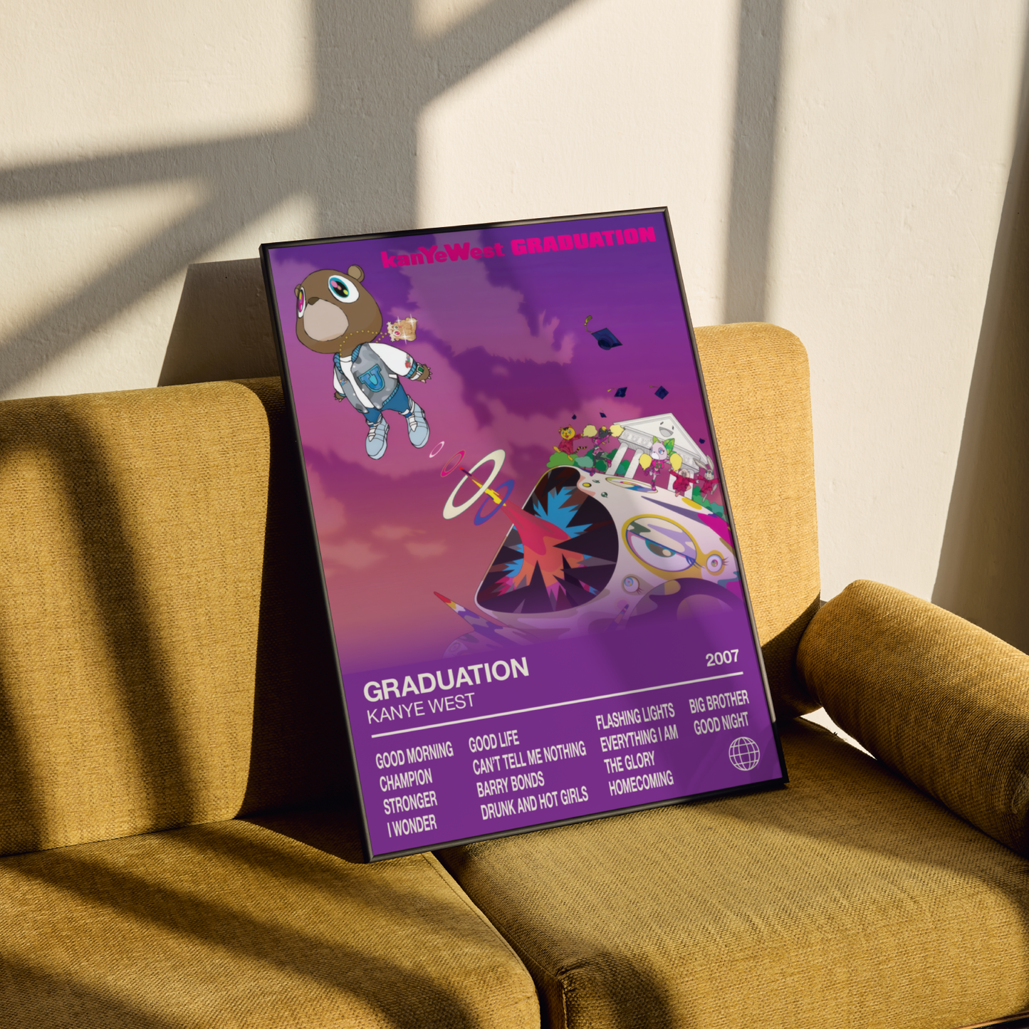 Kanye West Graduation Album Poster