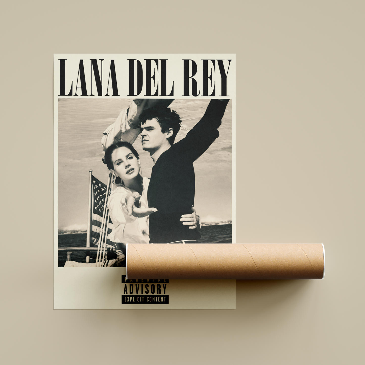 Lana Del Rey Norman Rockwell Poster