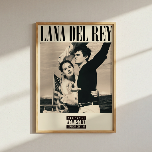 Lana Del Rey Norman Rockwell Poster