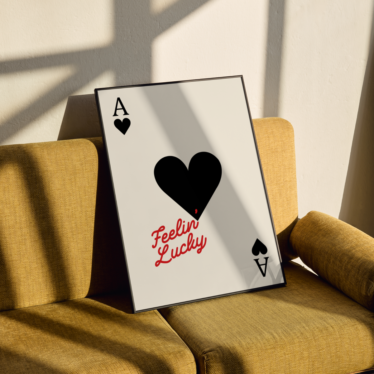 Lucky Playing Card Poster