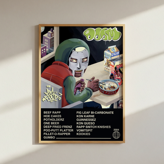 MF Doom Mm.. Food Album Poster