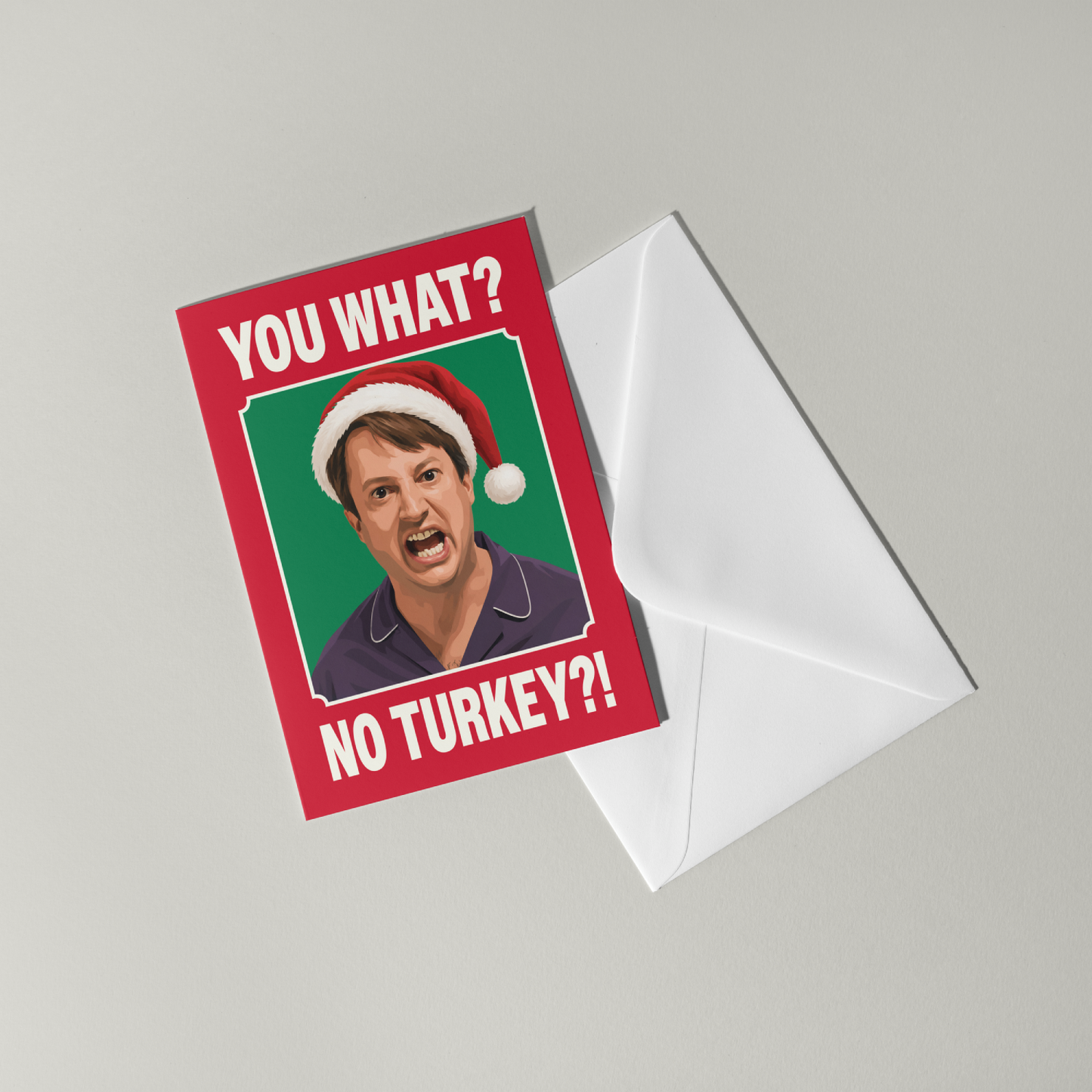Mark Corrigan No Turkey Christmas Card