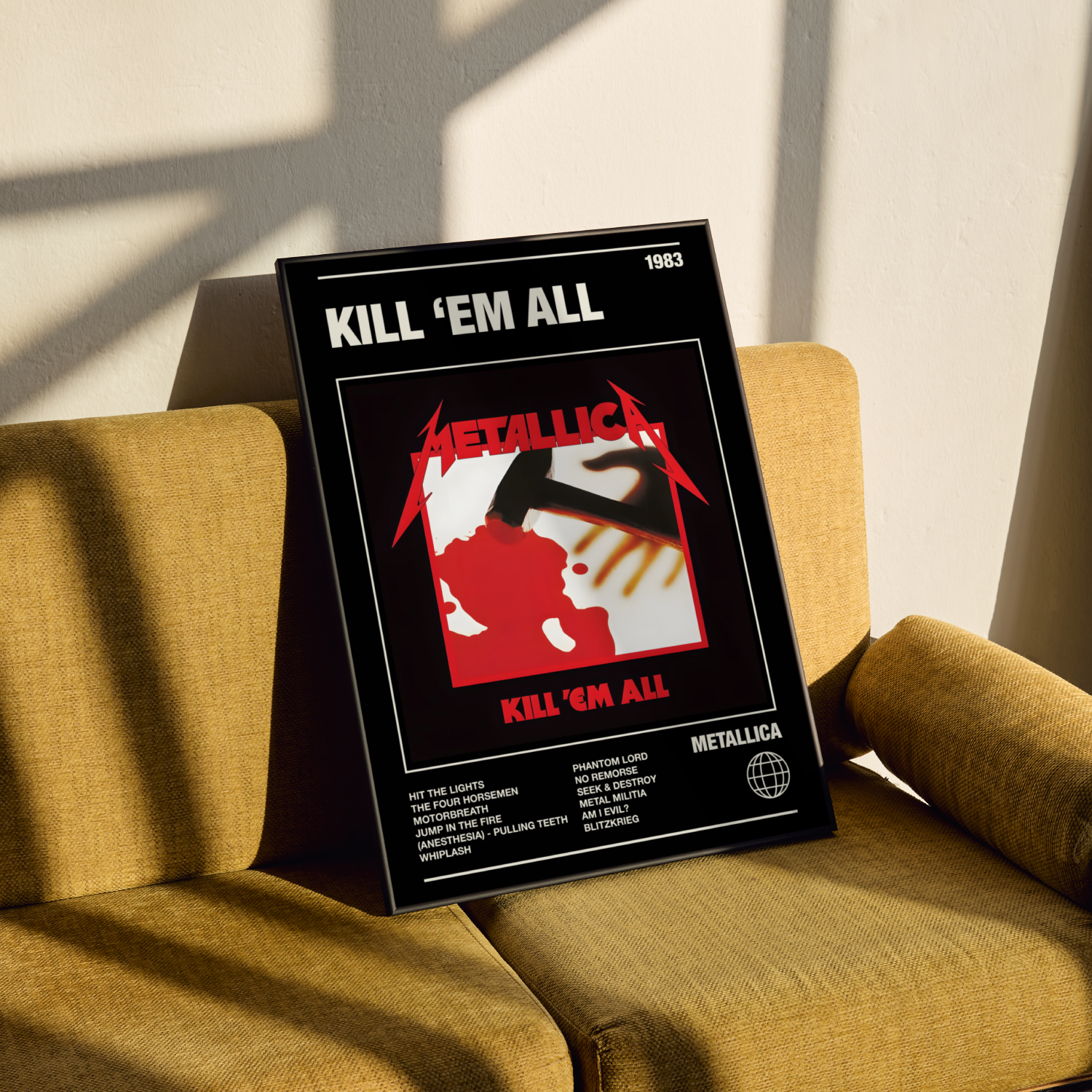Metallica Kill Em All Album Poster