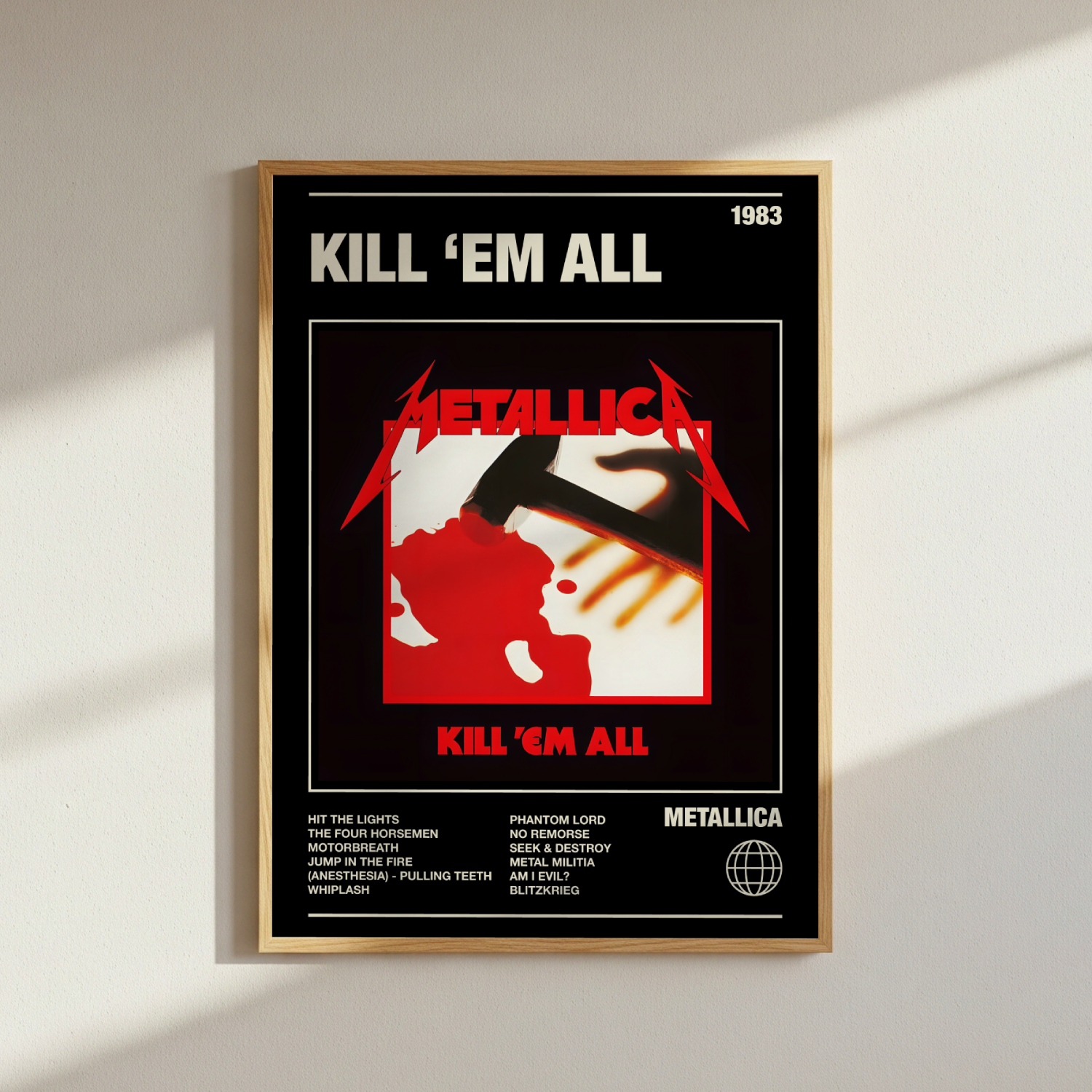 Metallica Kill Em All Album Poster