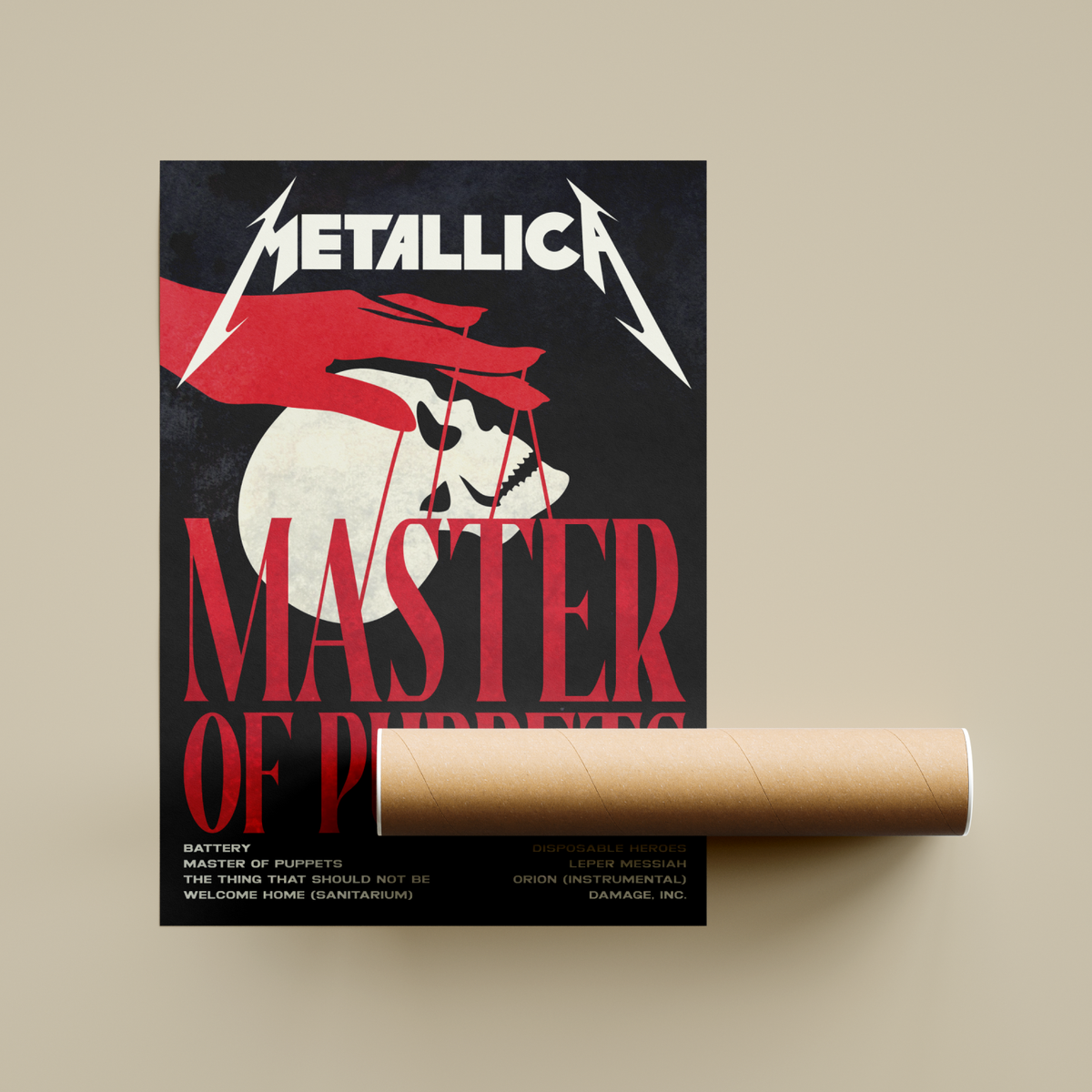 Metallica Master Of Puppets Poster