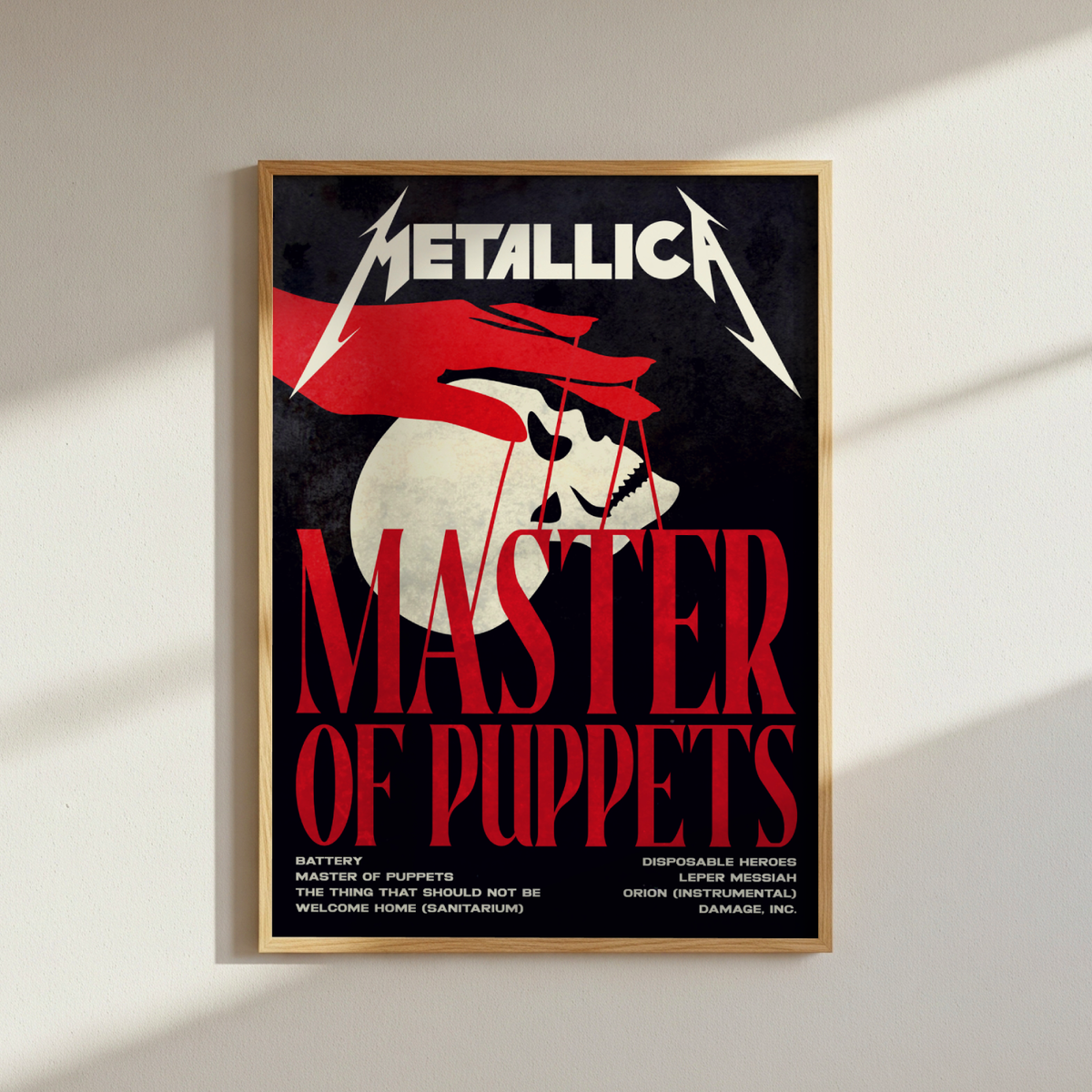 Metallica Master Of Puppets Poster