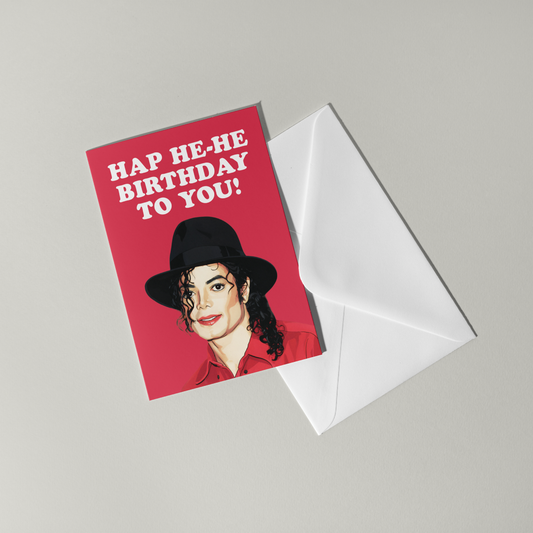 Funny Michael Jackson Birthday Card