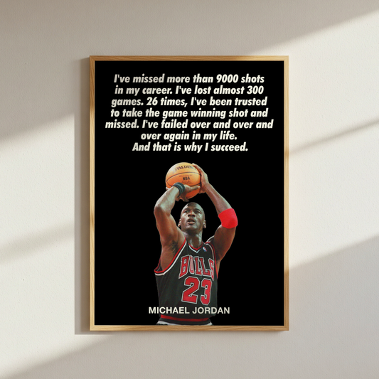 Michael Jordan Quote Poster