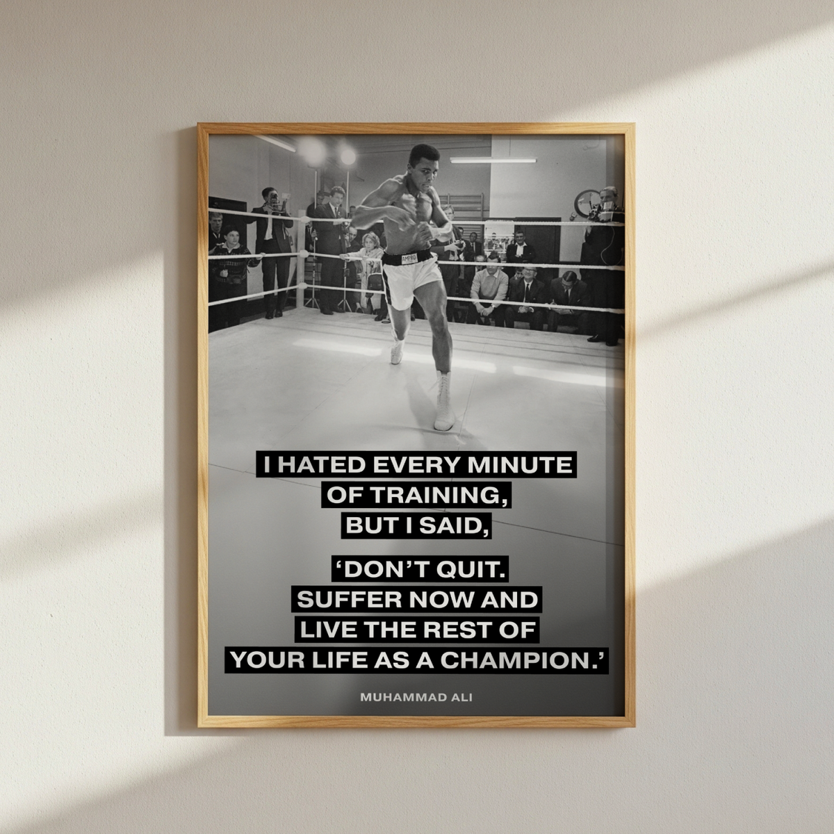 Muhammad Ali Quote Poster