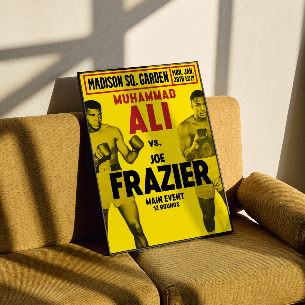Muhammad Ali vs Joe Frazier Boxing Poster