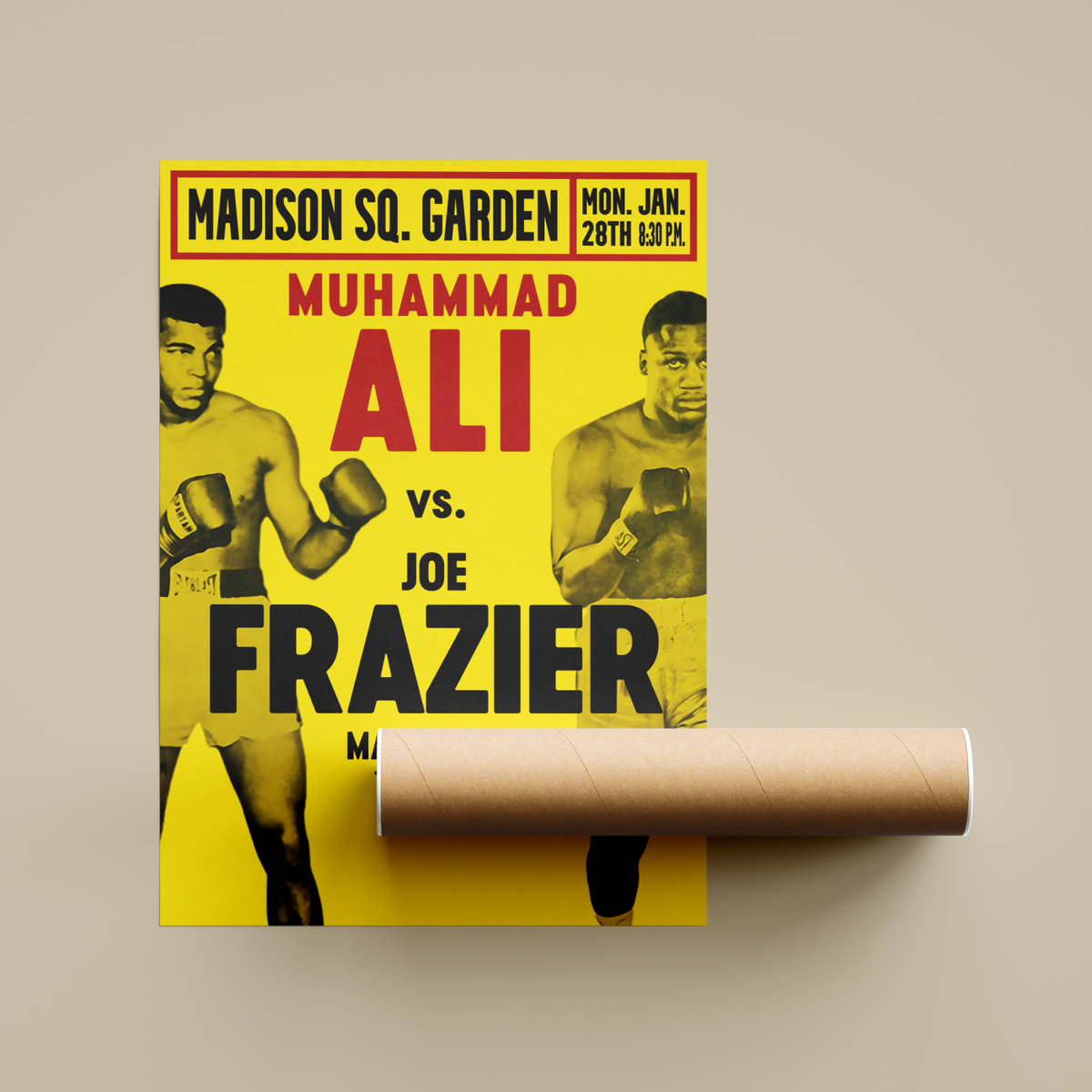 Muhammad Ali vs Joe Frazier Boxing Poster
