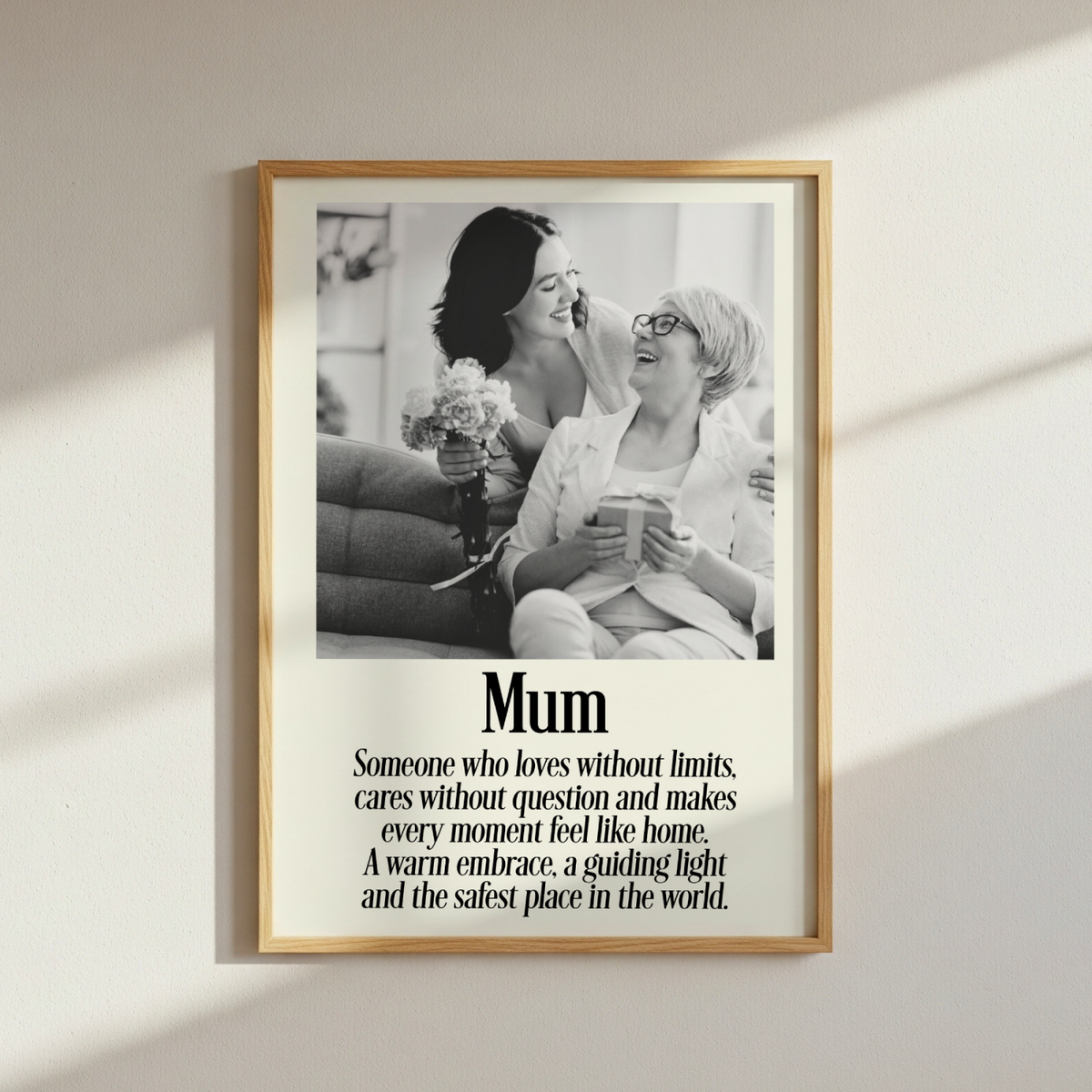 Mum Personalised Photo Poster
