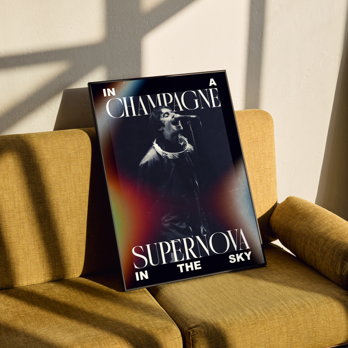 Oasis Champagne Supernova Lyrics Poster