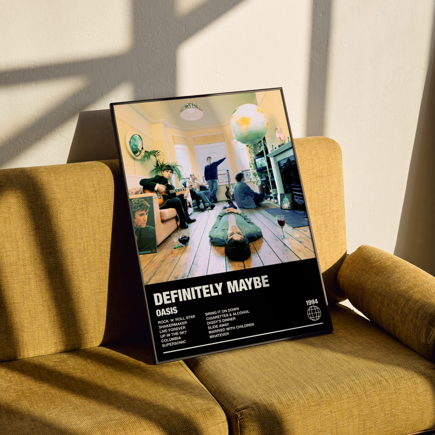 Oasis Definitely Maybe Album Poster
