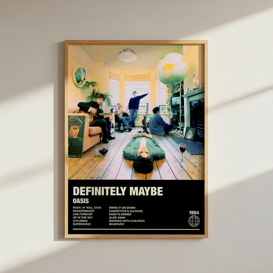 Oasis Definitely Maybe Album Poster