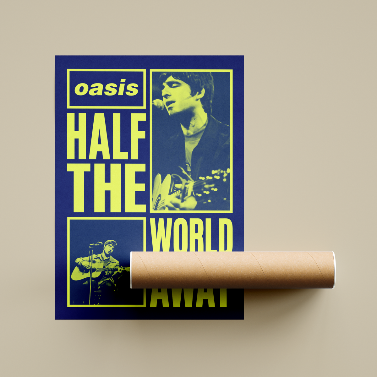 Oasis Half The World Away Poster