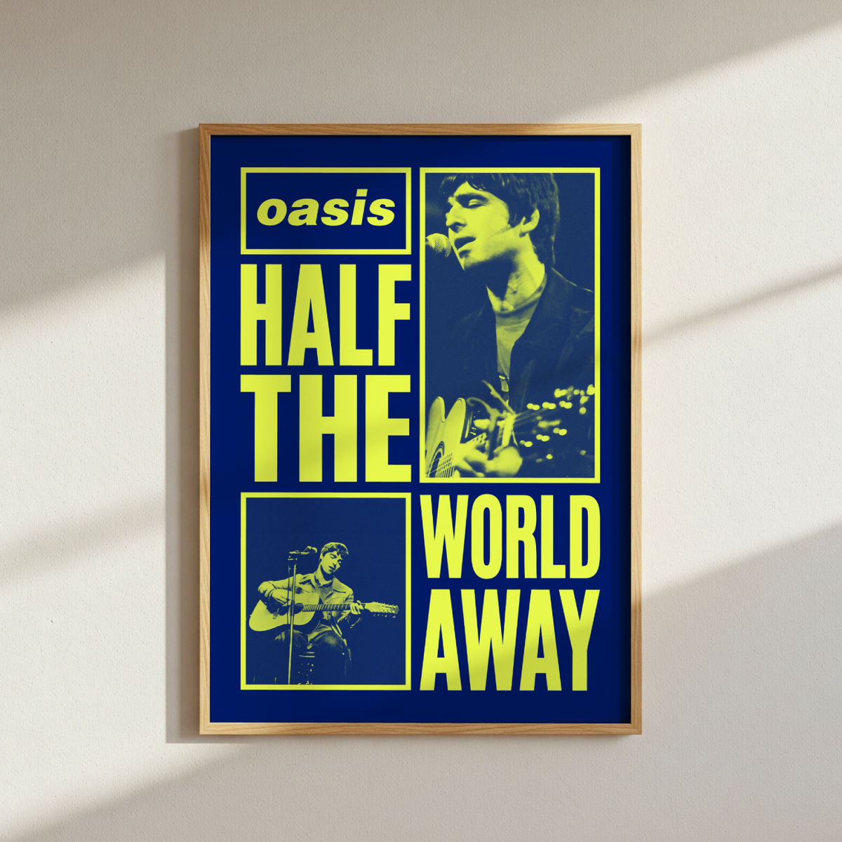 Oasis Half The World Away Poster