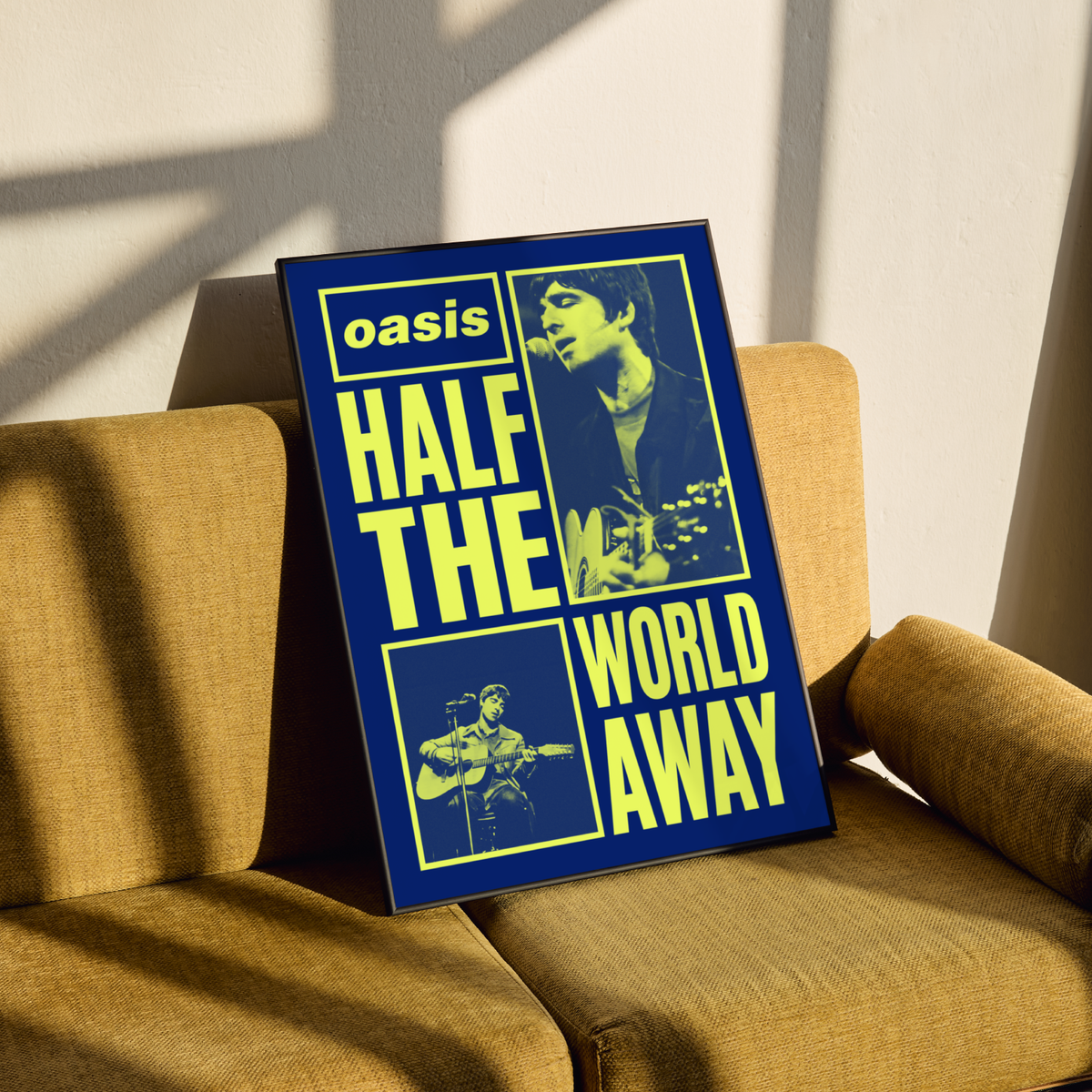 Oasis Half The World Away Poster