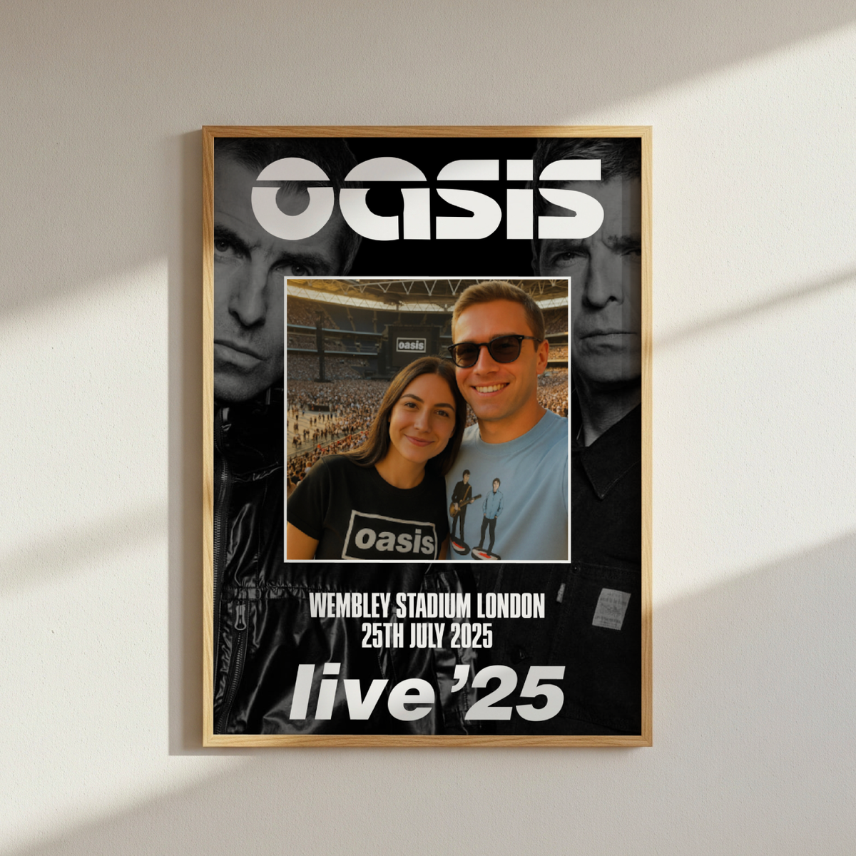 Oasis Live 25 Personalised Poster