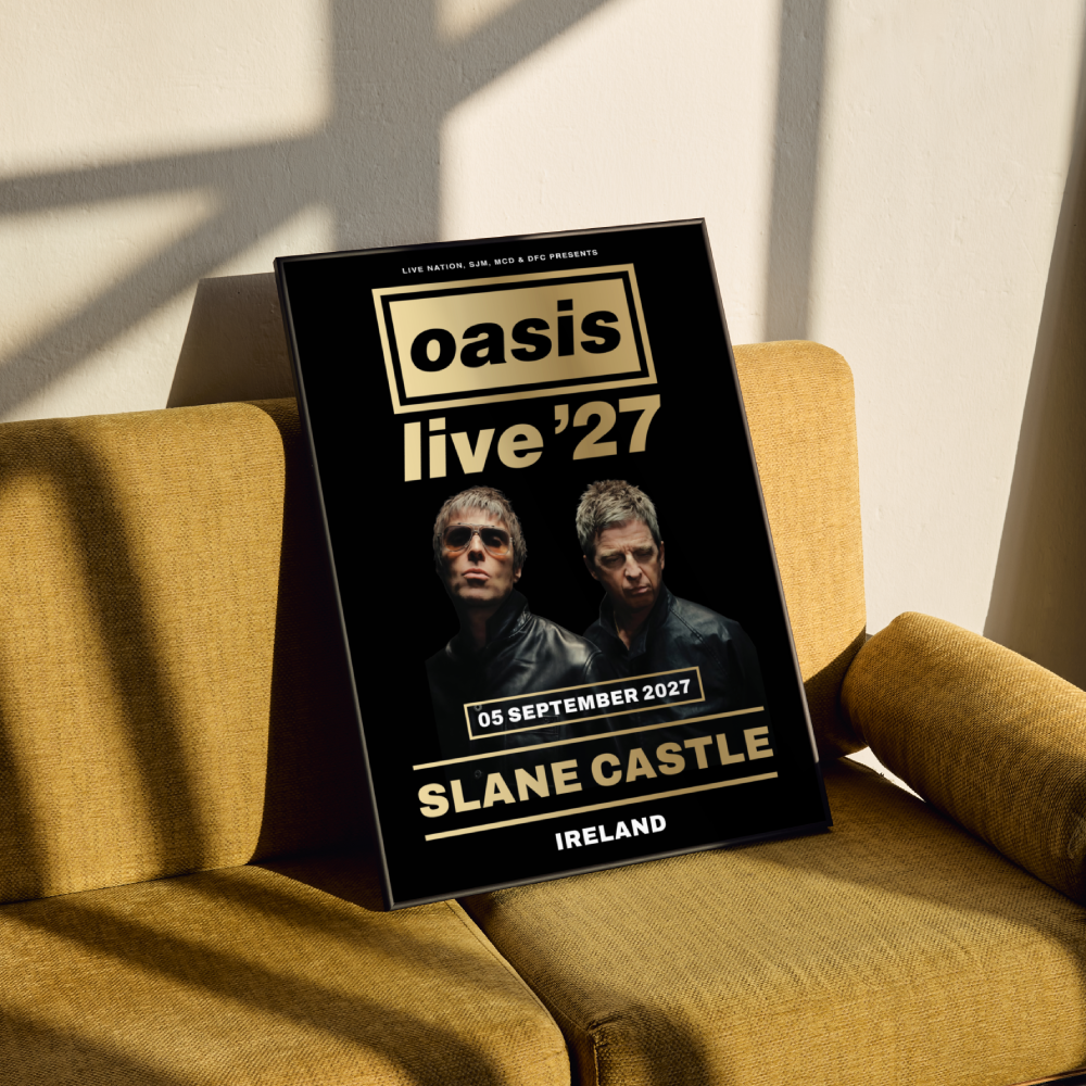 Oasis Live 27 Slane Castle Ireland Tour Poster