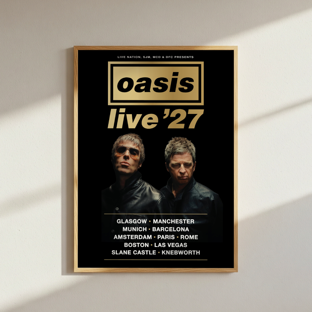 Oasis Live 27 Tour Poster