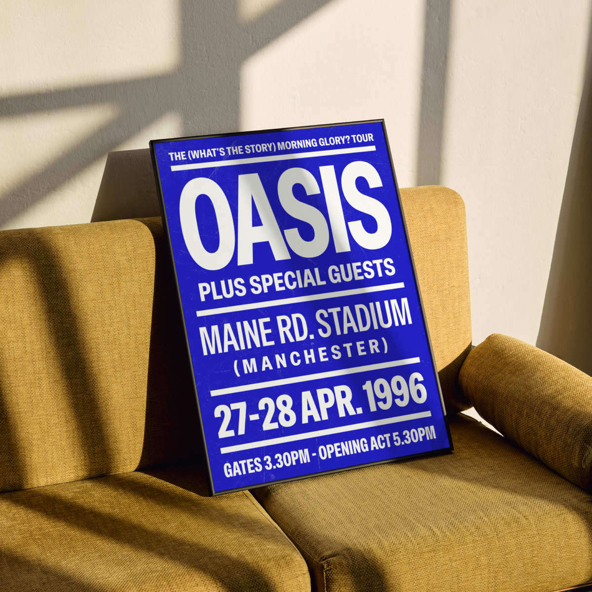 Oasis Maine Road Poster