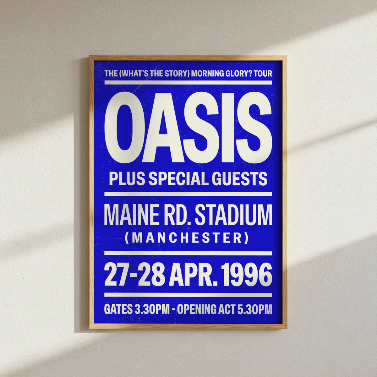 Oasis Maine Road Poster