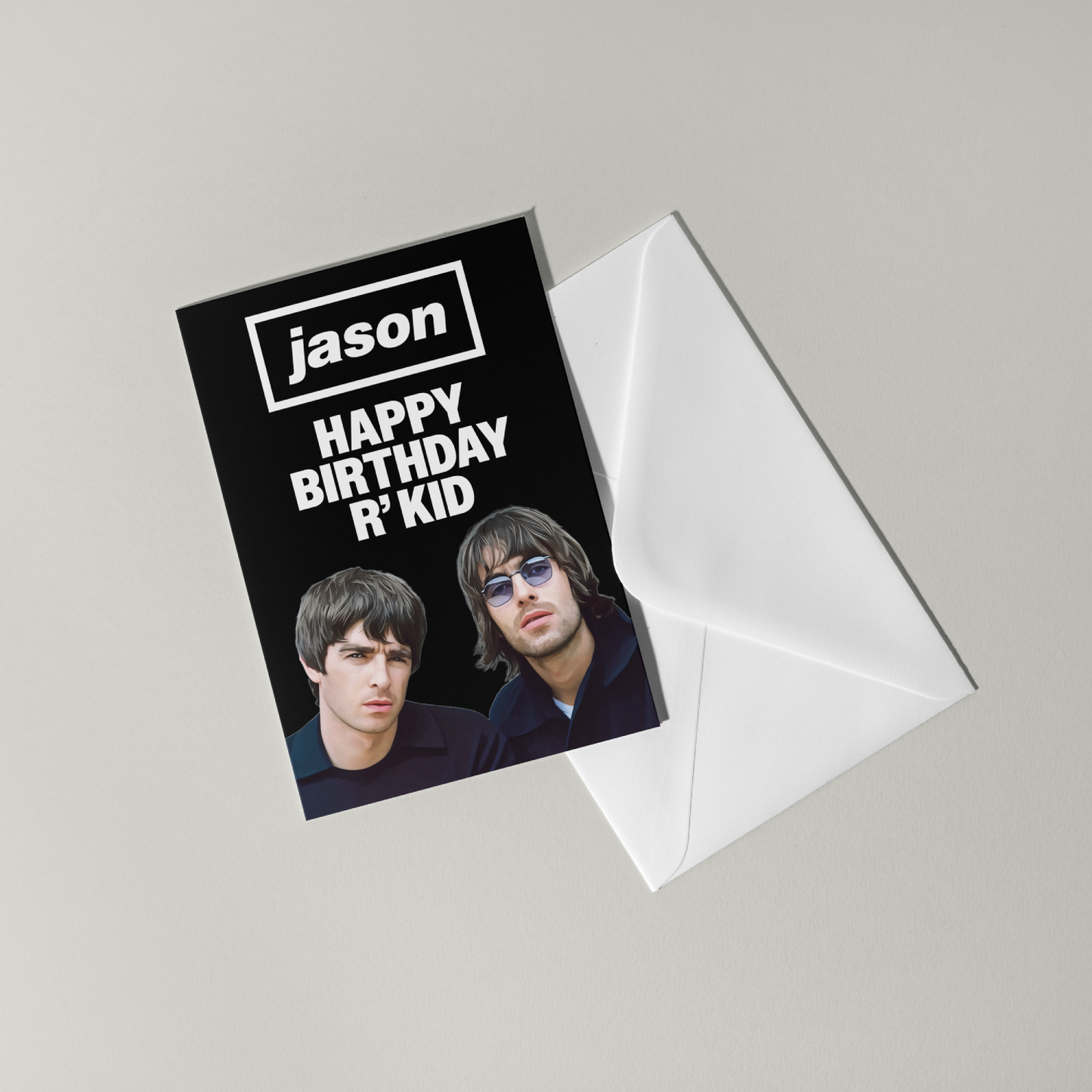 Funny Oasis Personalised Birthday Card