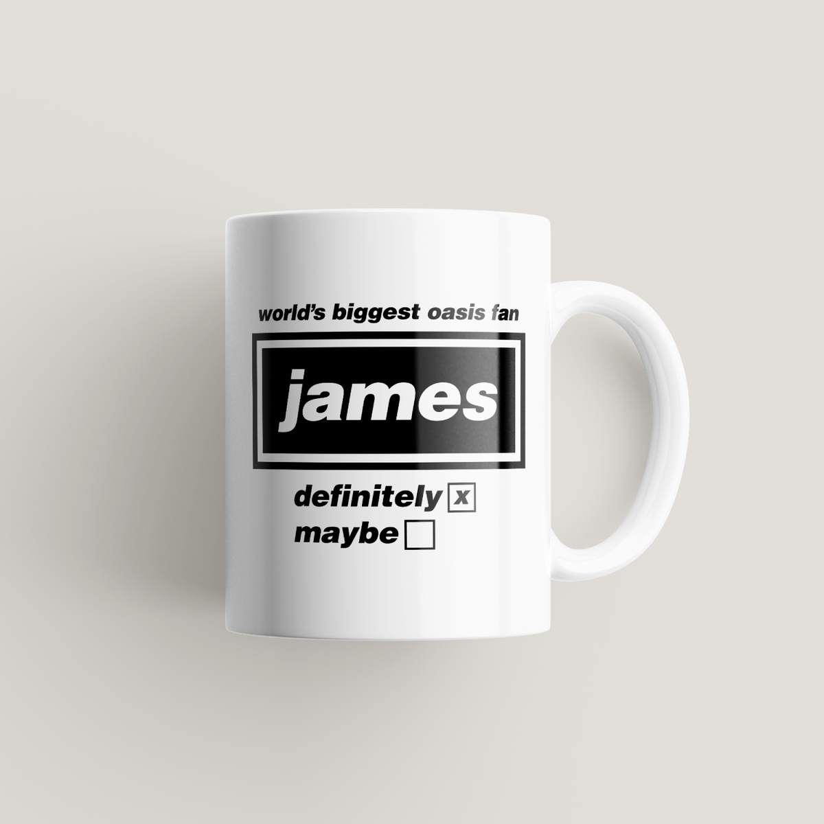Oasis Personalised Mug