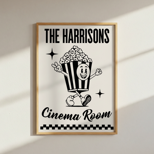 Personalised Cinema Room Poster