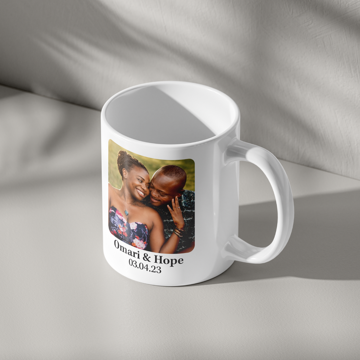 Personalised Couples Photo Mug