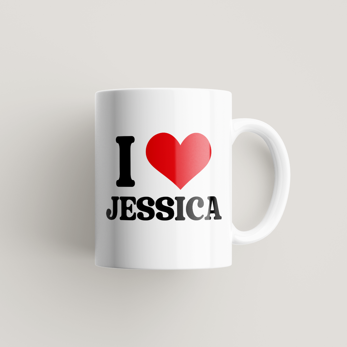 Personalised I Love Mug