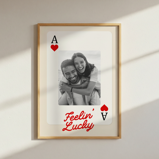 Personalised Playing Card Poster