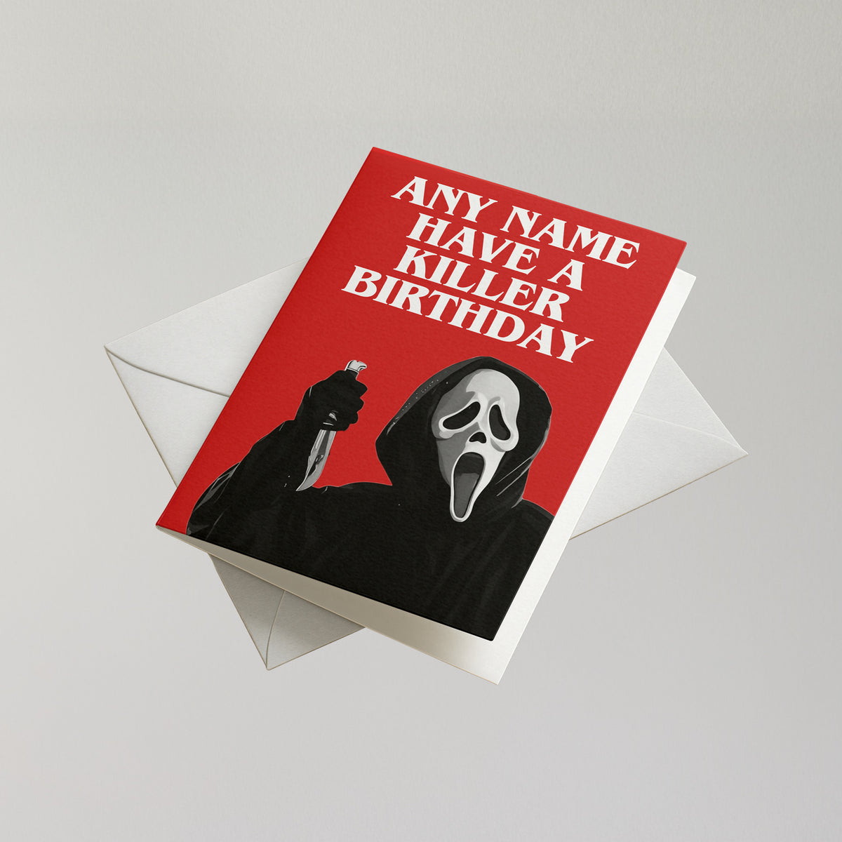 Scream Personalised Birthday Card