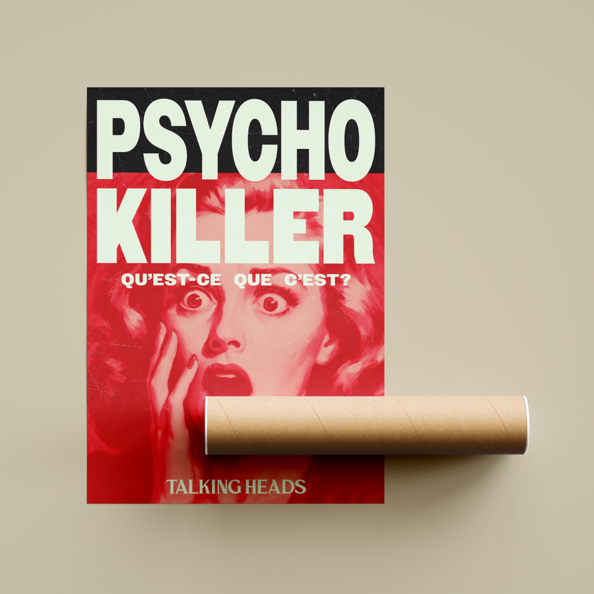 Talking Heads Psycho Killer Poster