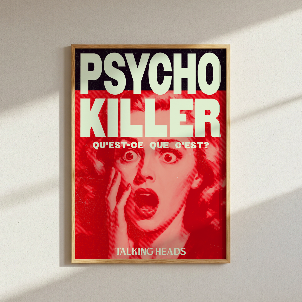 Talking Heads Psycho Killer Poster