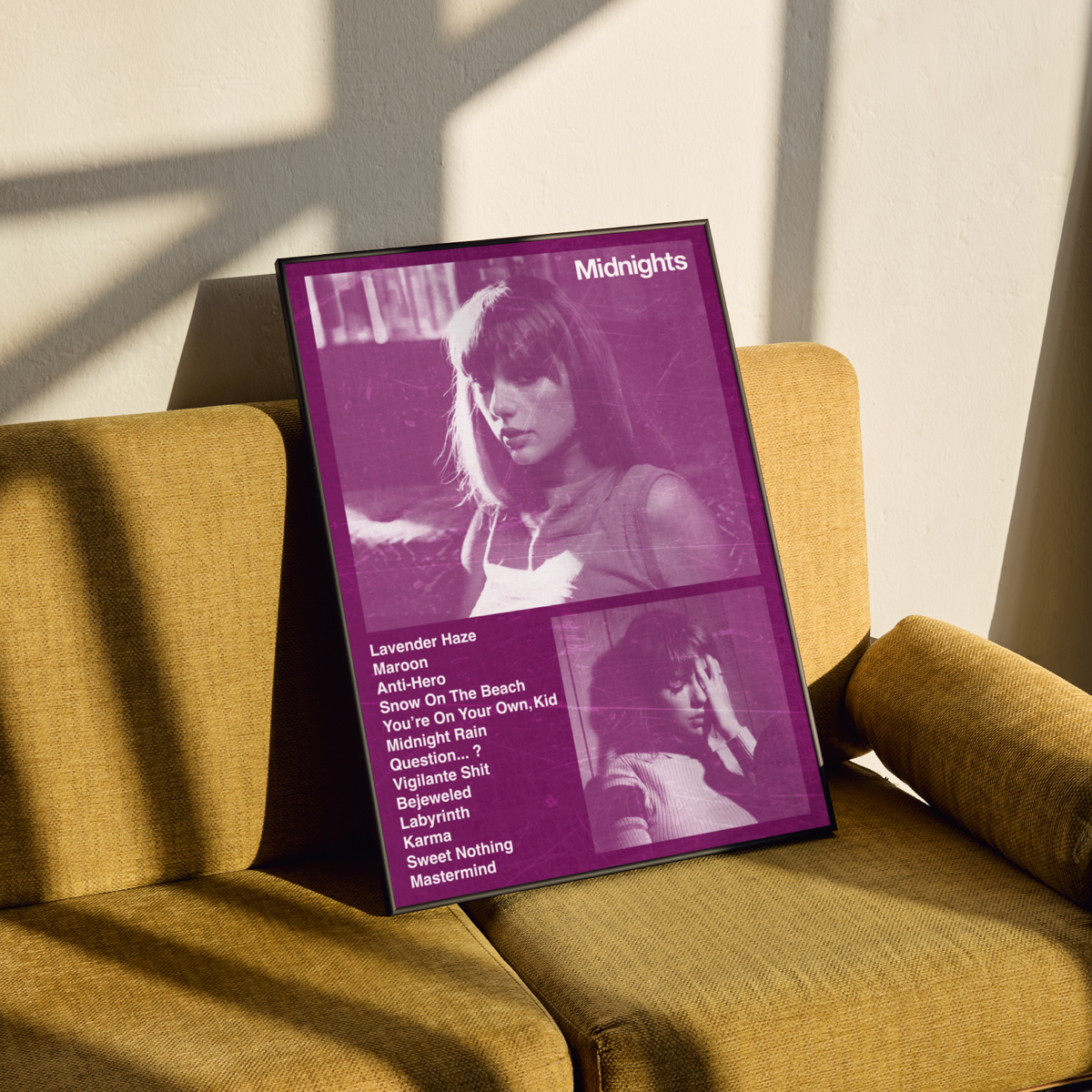 Taylor Swift Midnights Album Poster