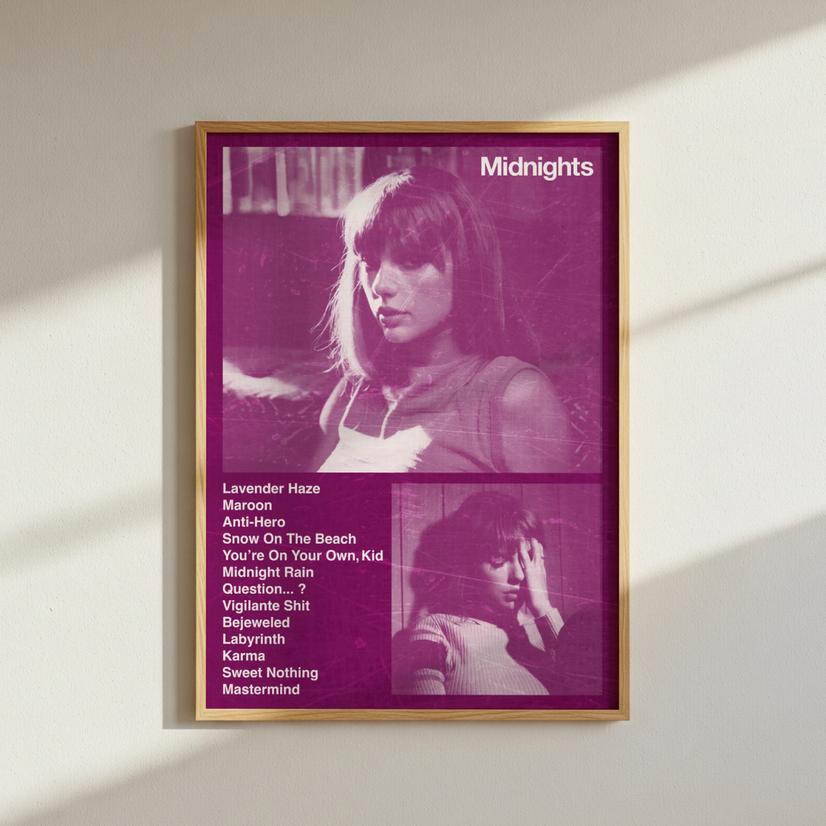 Taylor Swift Midnights Album Poster