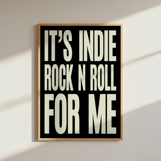 The Killers Indie Rock N Roll Lyrics Poster