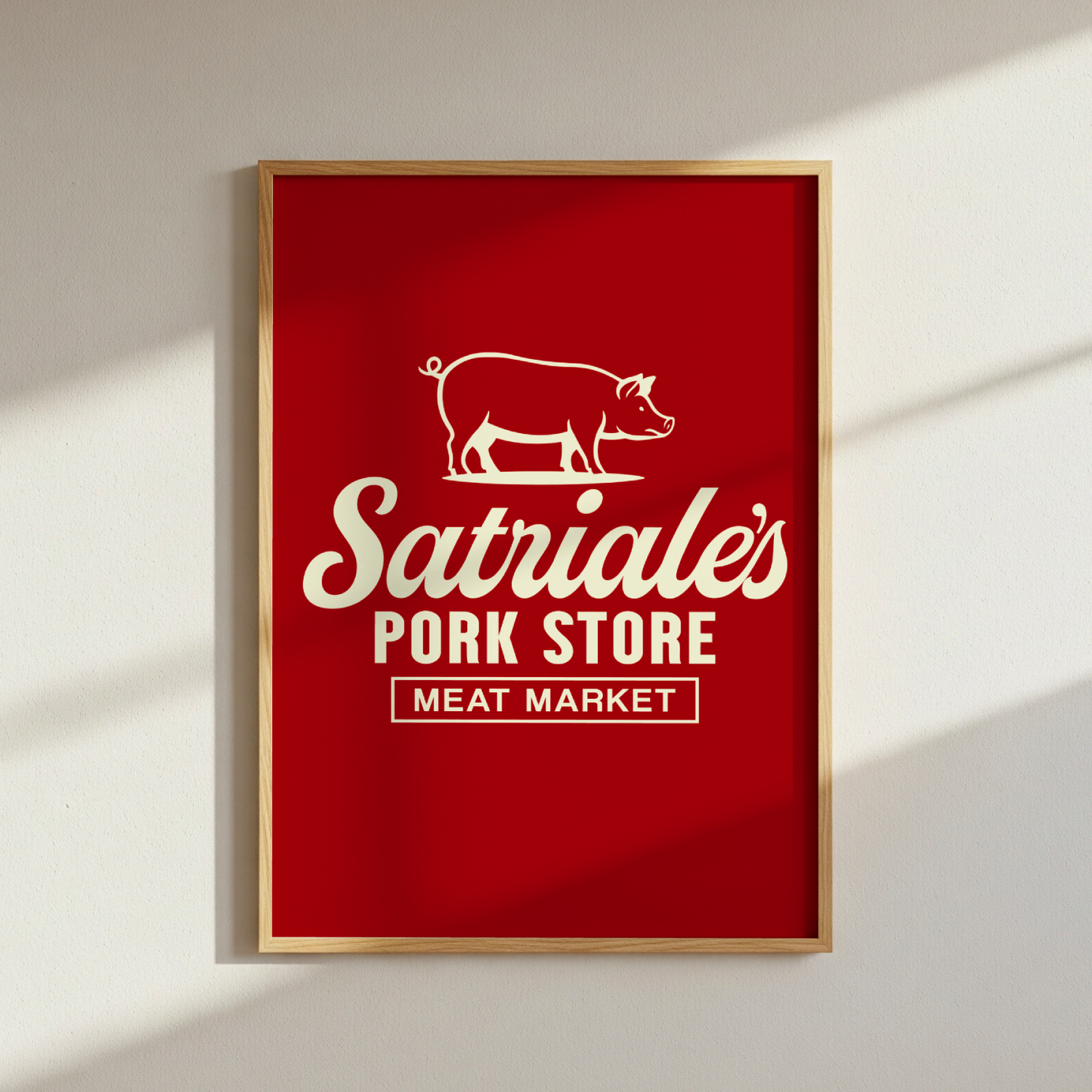 The Sopranos Satriales Pork Store Poster