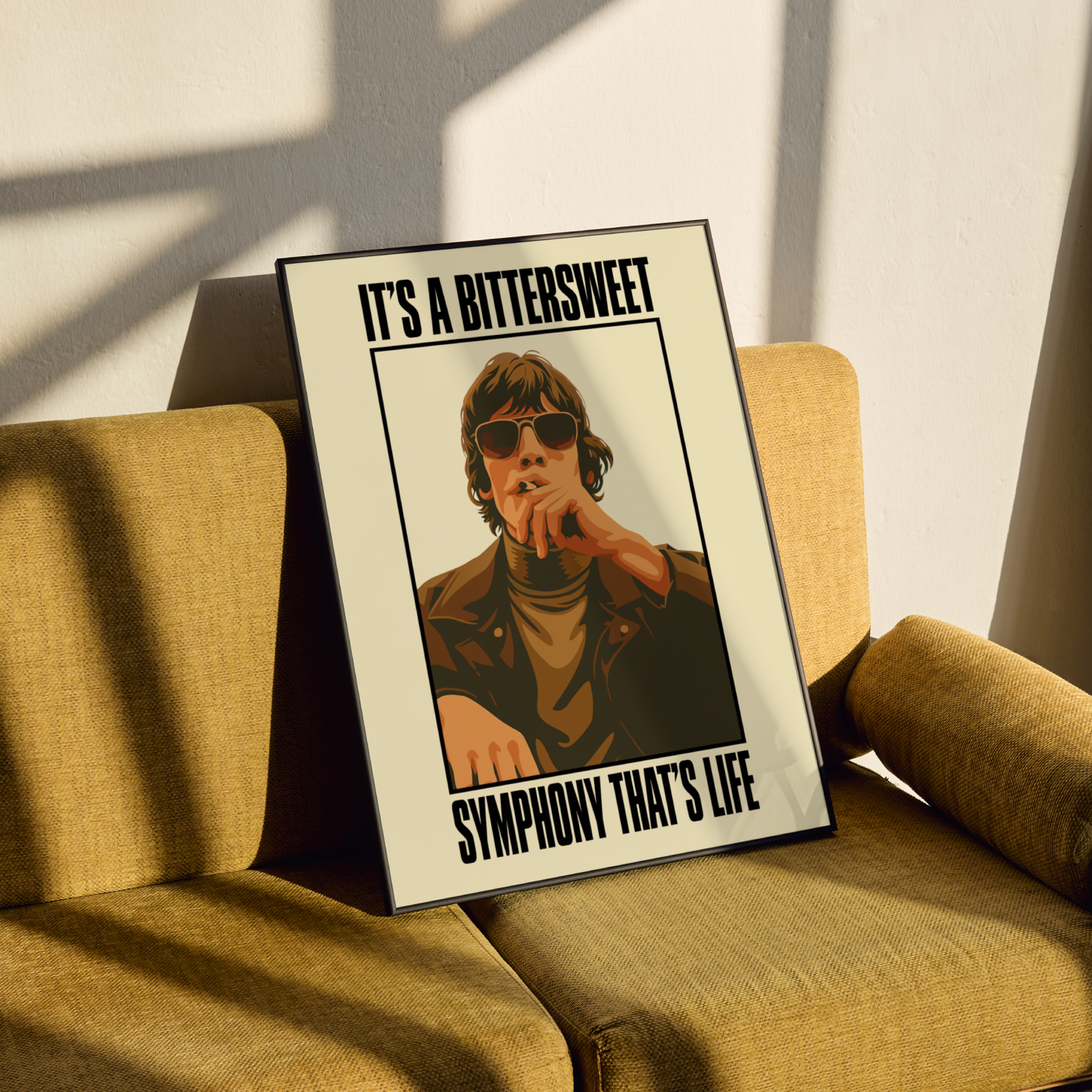The Verve Bitter Sweet Symphony Lyrics Poster