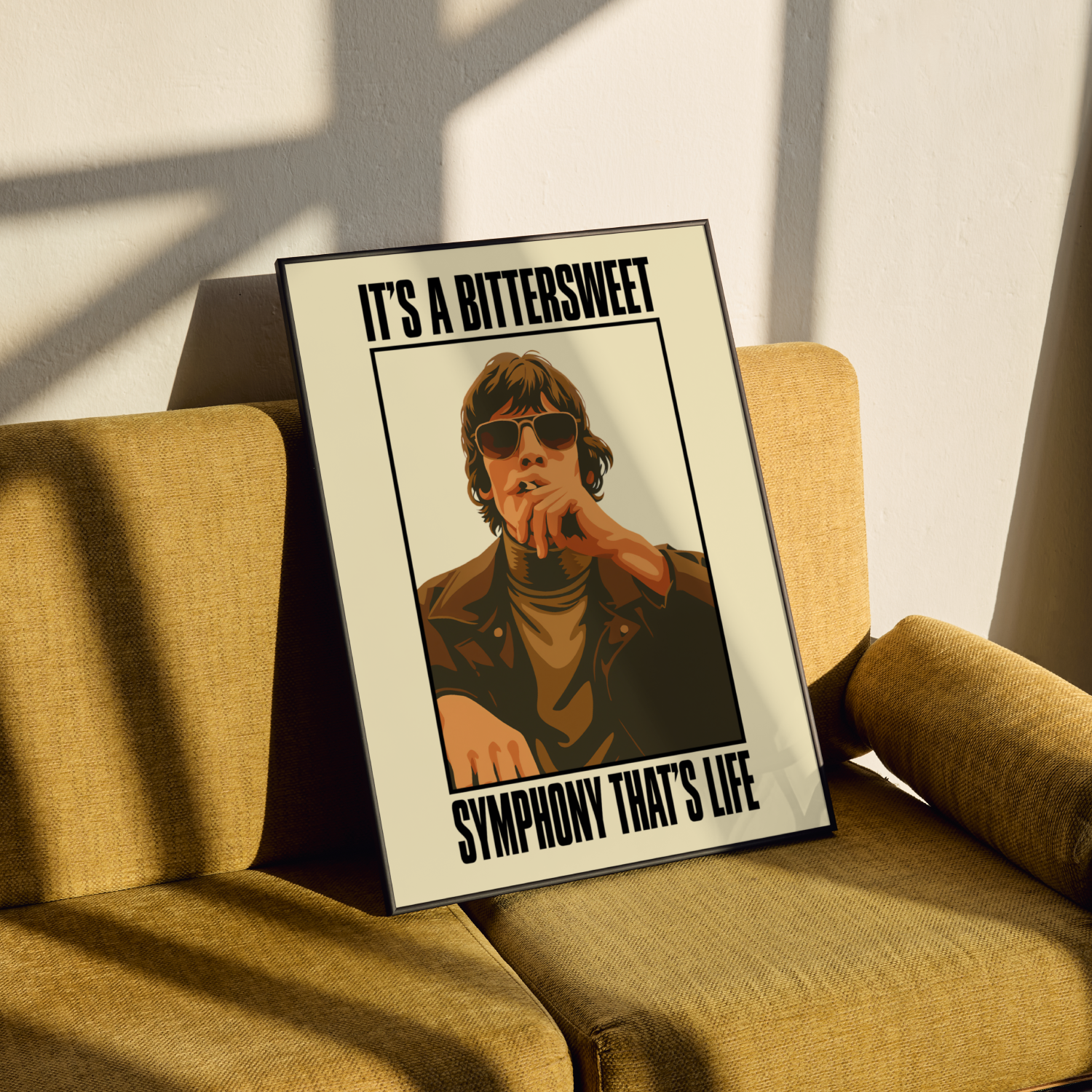 The Verve Bitter Sweet Symphony Lyrics Poster