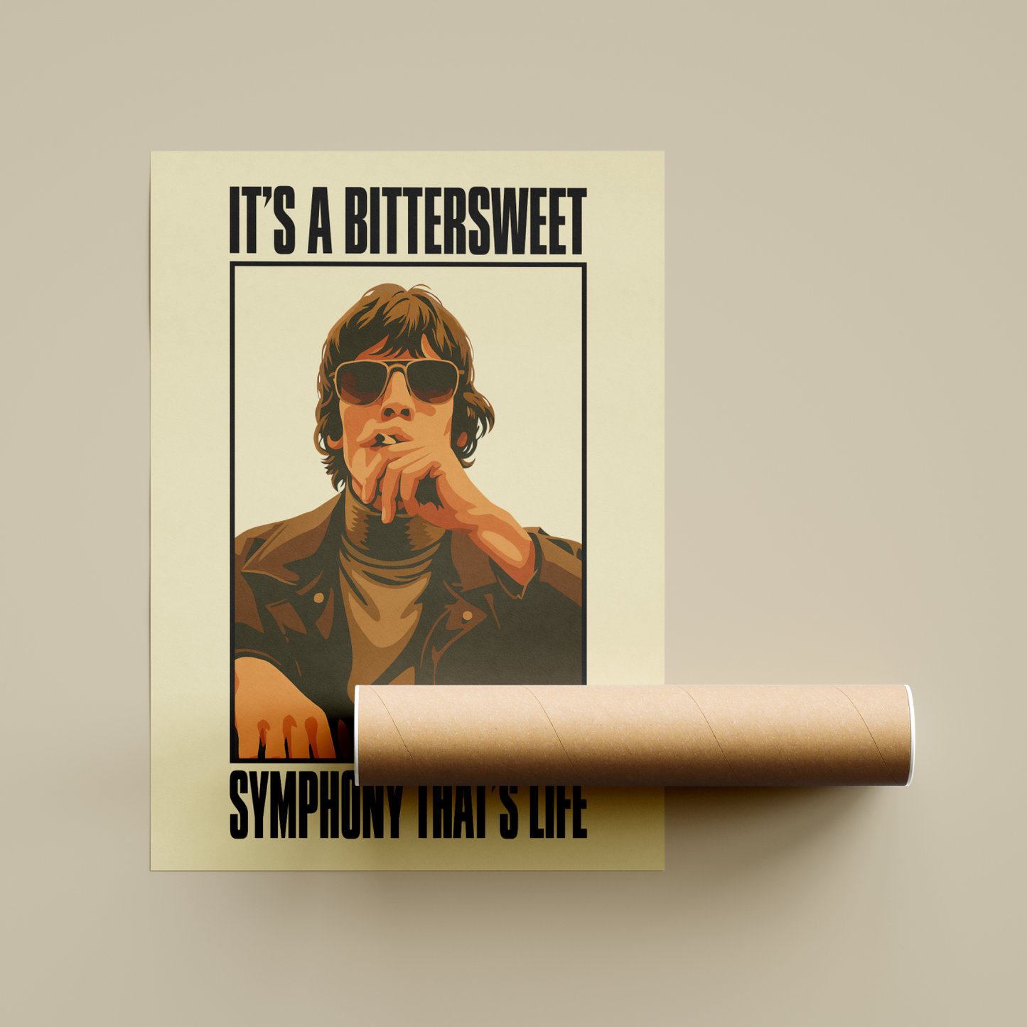 The Verve Bitter Sweet Symphony Lyrics Poster