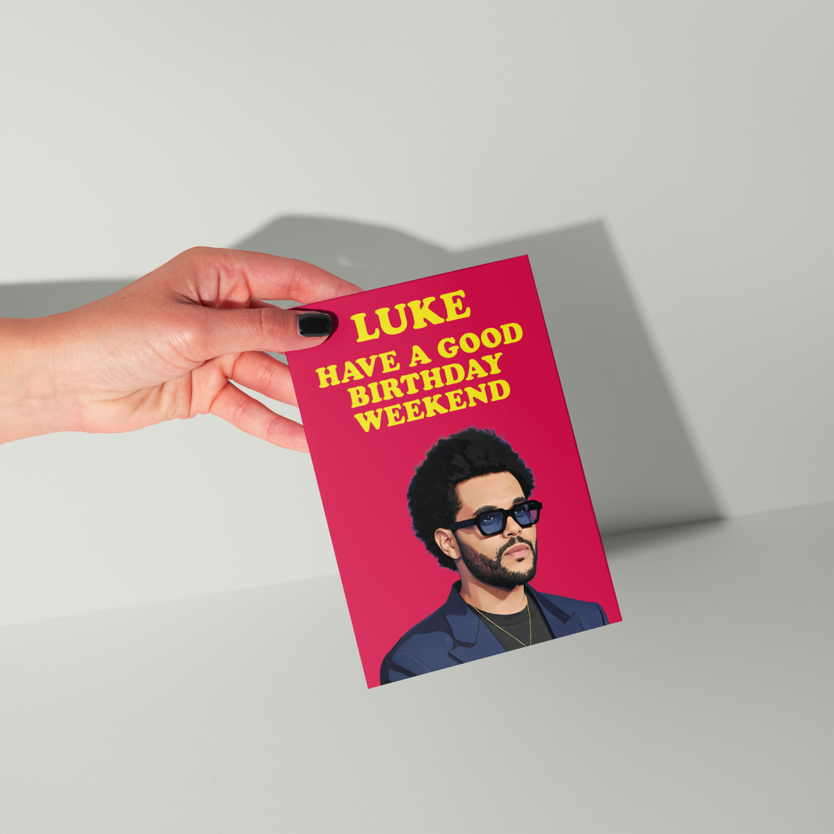 The Weeknd Personalised Birthday Card