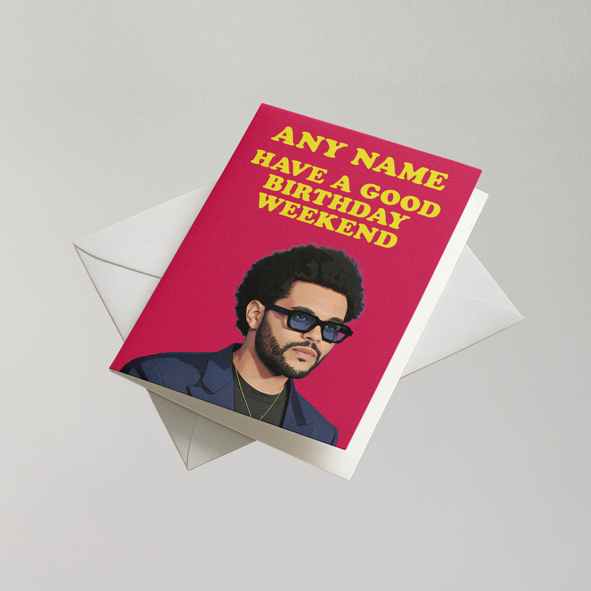 The Weeknd Personalised Birthday Card