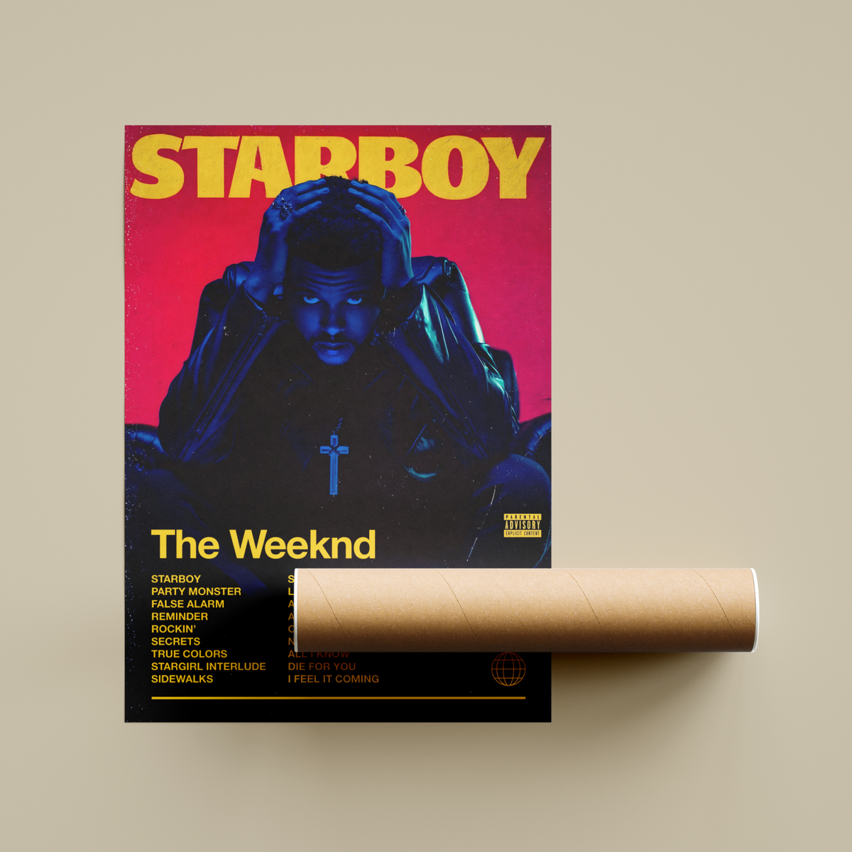 The Weeknd Starboy Album Poster