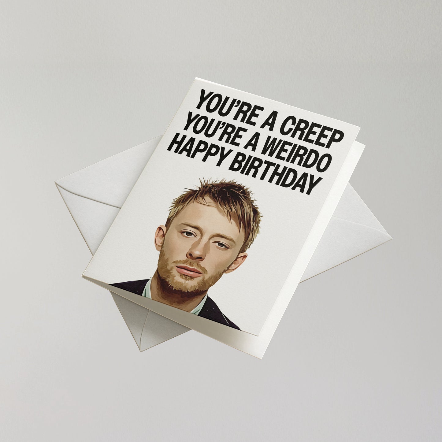 Funny Thom Yorke Birthday Card
